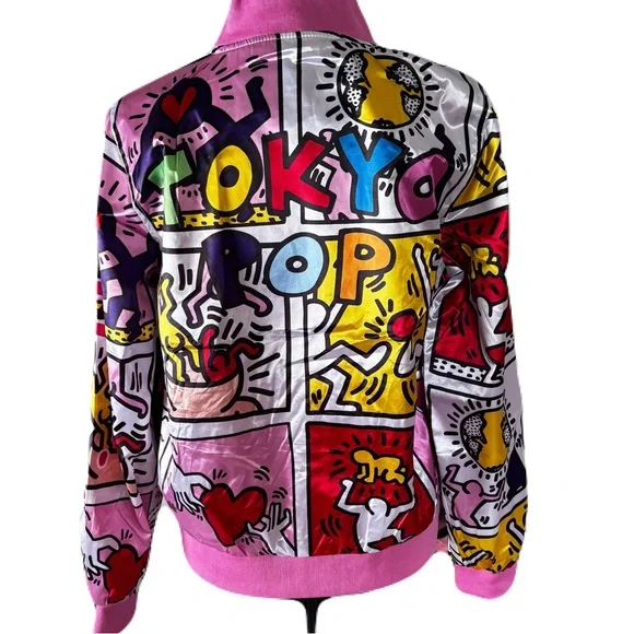 Members Only Vibrant Graphic Bomber Jacket - Picture 5 of 8